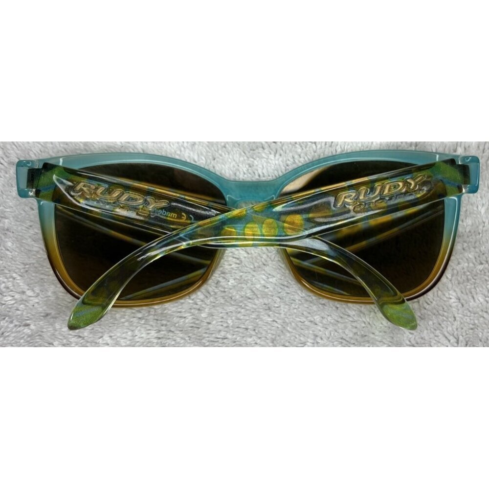 Rudy Project Nebula Women’s Teal Blue Yellow Spotted Sunglasses SP32-43 - Picture 7 of 7